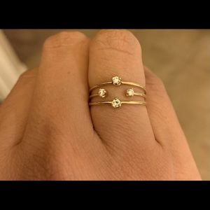 Zoe Chicco 4 diamond bezel ring